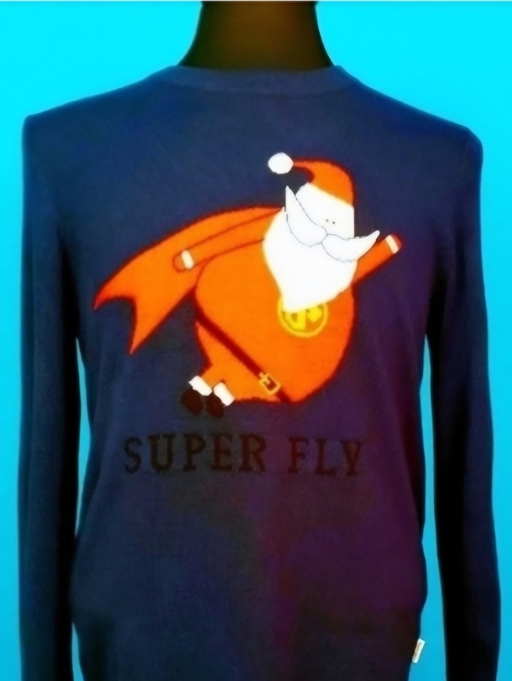 🆕️ 🎅 JACK & JONES Super Fly Santa Christmas Sweater // (NWT)